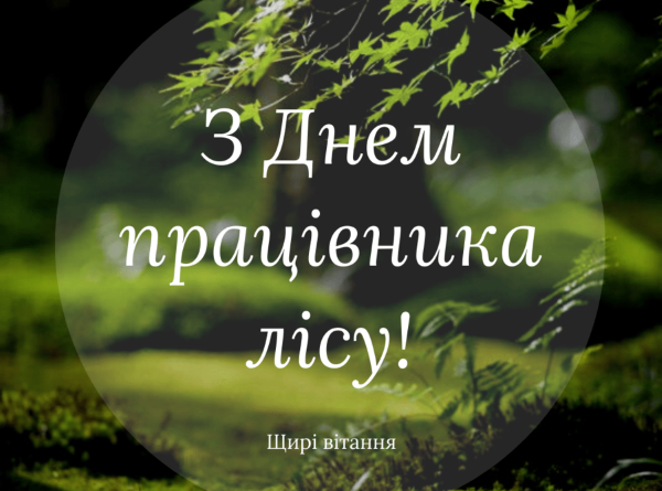 Вітаємо з Днем працівника лісу