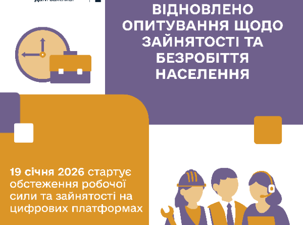 В Україні відновлюється опитування щодо зайнятості та безробіття населення