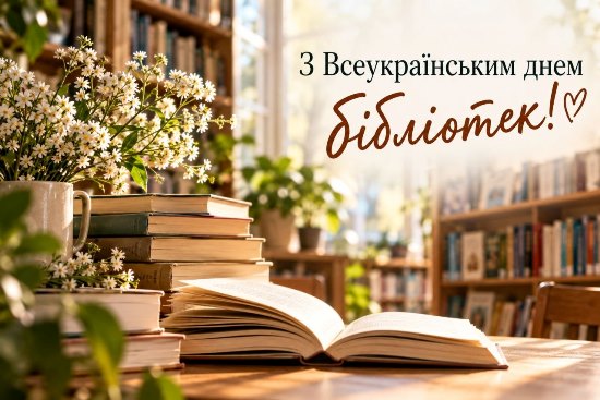 З Всеукраїнським днем бібліотек!