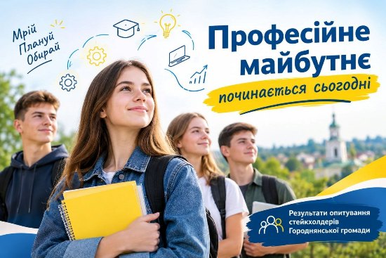 Професійне майбутнє починається сьогодні: результати опитування у Городнянській громаді